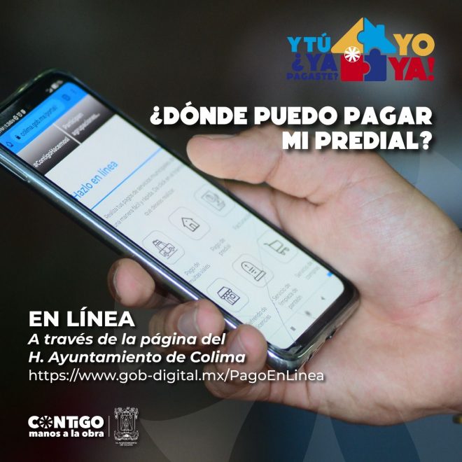 Habilitan pagos en línea para el predial del municipio de Colima