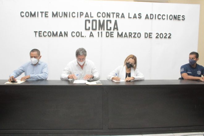 Instalan comité contra las adicciones en Tecomán