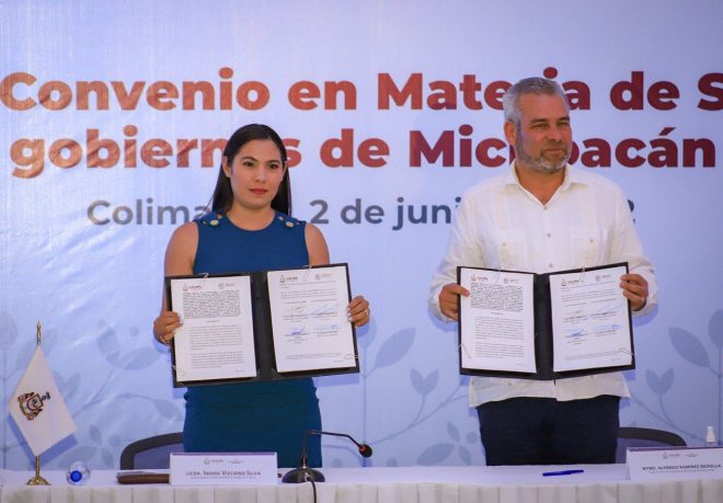 Colima y Michoacán firman acuerdo por la seguridad y desarrollo económico de la región