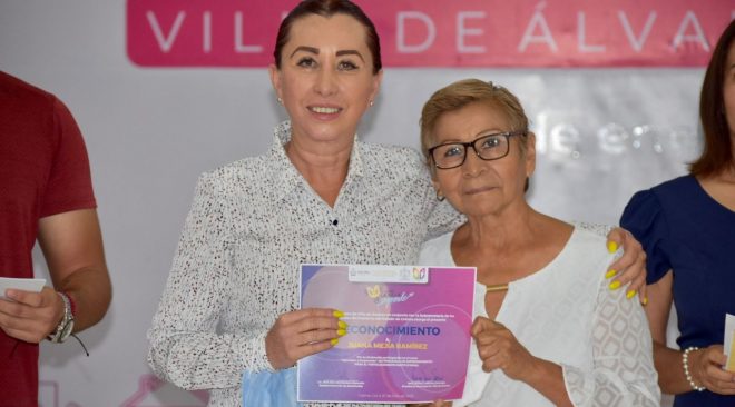 Alcaldesa Tey Gutiérrez clausura curso-taller “Con la Villa emprende”