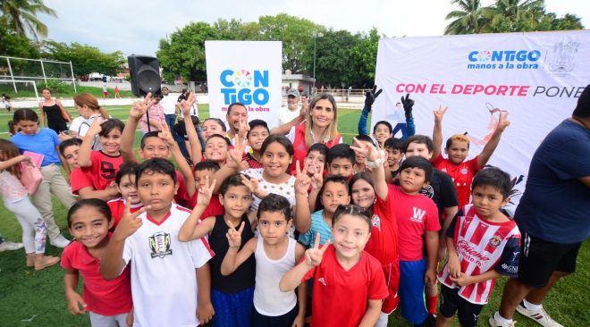 Margarita Moreno presenta Liga Infantil Municipal de Futbol para regenerar tejido social