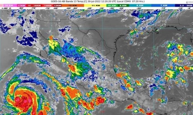 Protección Civil: Continuarán lluvias fuertes en Colima este fin de semana