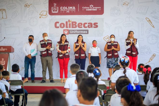 Gobierno Colima invierte más de 300 mdp en ColiBecas para apoyar educación en preescolar, primaria y secundaria; y entregar un estado mucho mejor: Indira