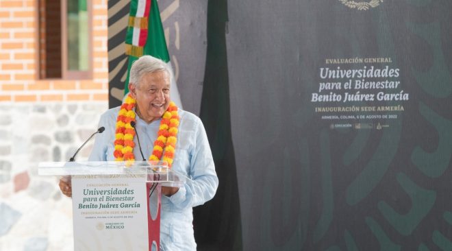 Gobernadora de Colima y Presidente de México inauguran la Universidad para el Bienestar ‘Benito Juárez’ en Armería