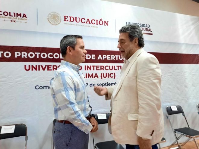 Luciano Concheiro y el rector de la UdeC dialogan sobre situación de la educación superior