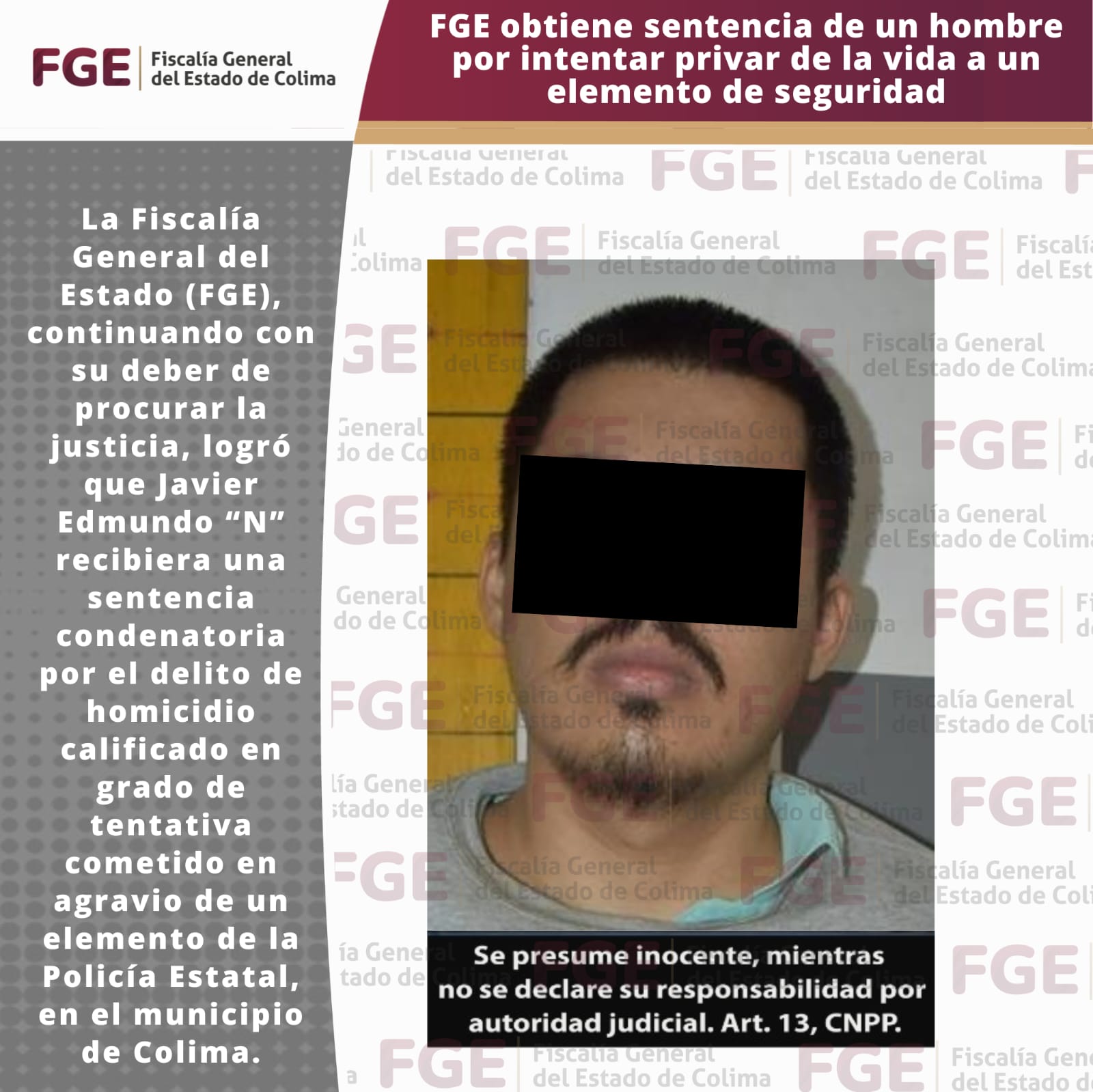 Fge Obtiene Sentencia De Un Hombre Colima Digital 4576