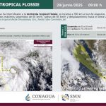 Se forma la tormenta tropical ‘Flossie’ en el Pacífico; UEPC Colima está en vigilancia permanente