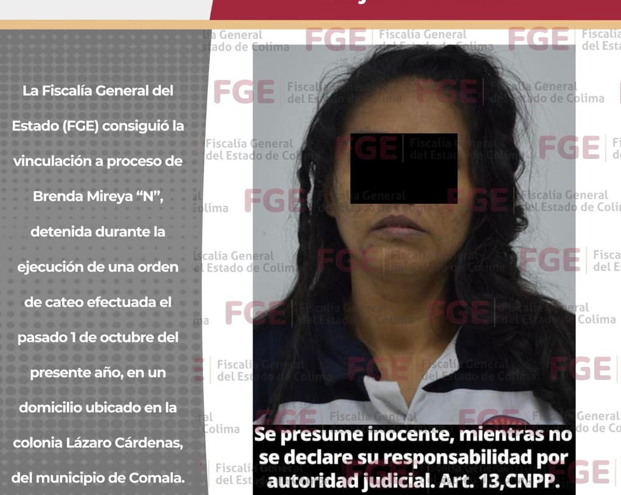 FGE asegura n@rcót1c0 durante cateo y logra vinculación de mujer en Comala