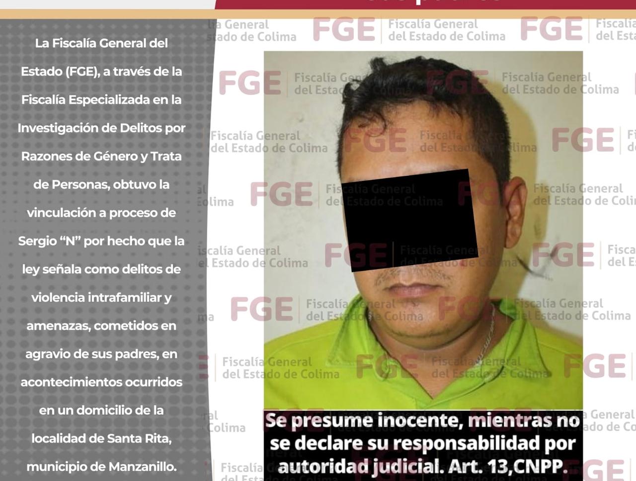 Vinculan a proceso a hombre por v10l3ncia 1ntr4familiar y 4m3nazas en 4grav1o de sus padres