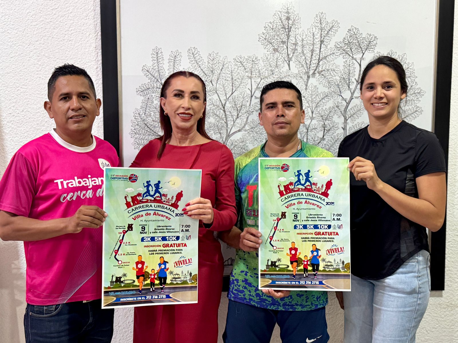 Anuncia Tey la Carrera Urbana Villa de Álvarez 2025 para el 9 de noviembre