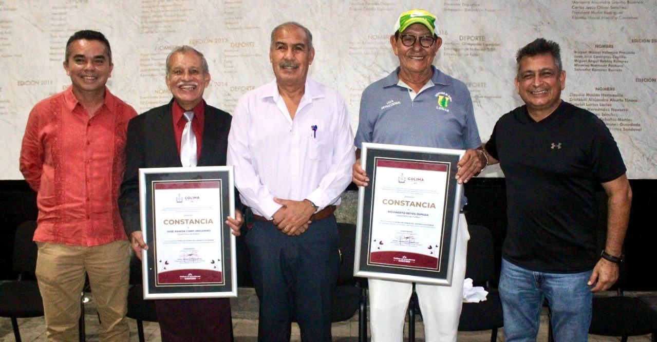 Ramón Cano y Rigoberto Reyes ingresan al Muro de Honor del Deporte Colimense