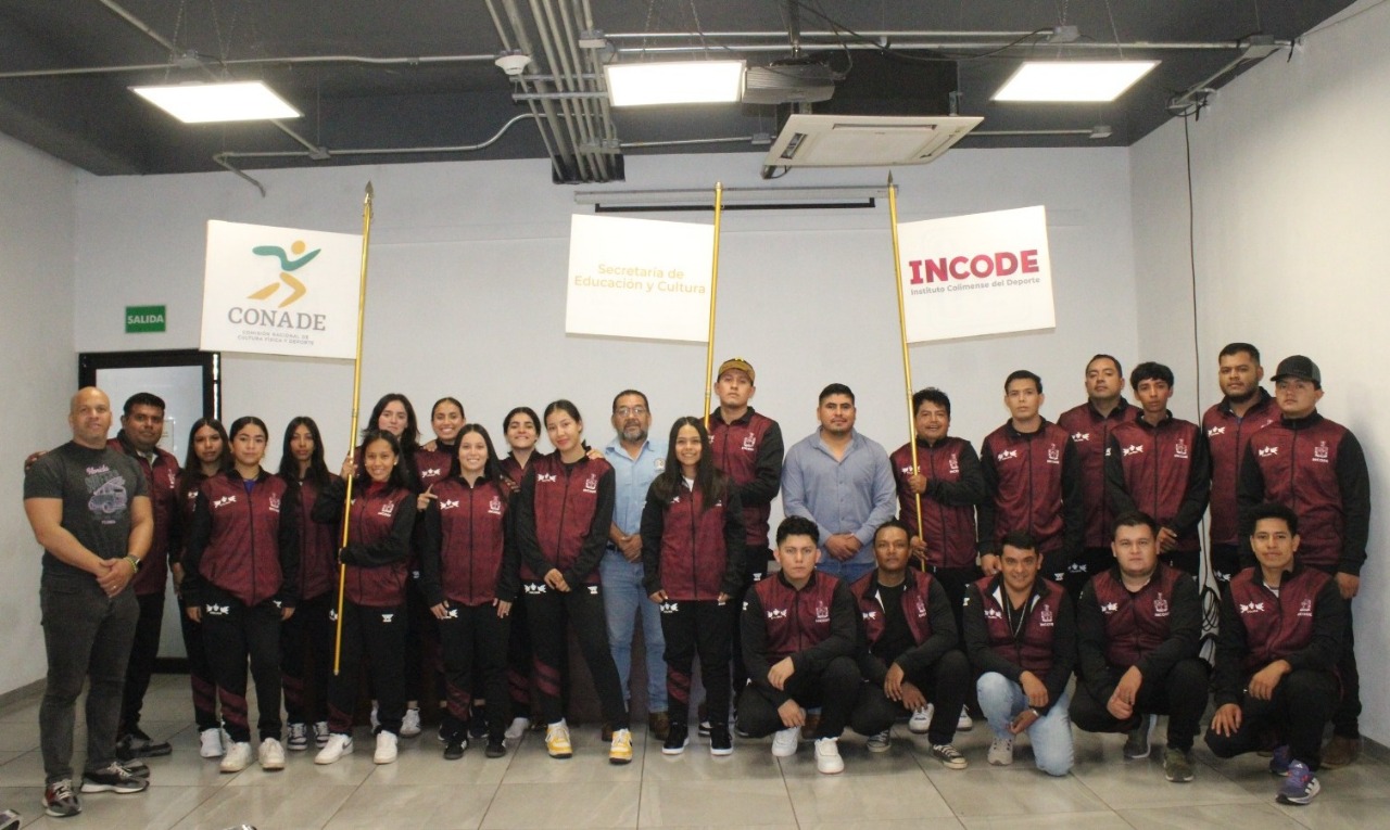 Incode abandera a delegación colimense que participará en el Encuentro Nacional Deportivo Indígena 2025, en Morelos
