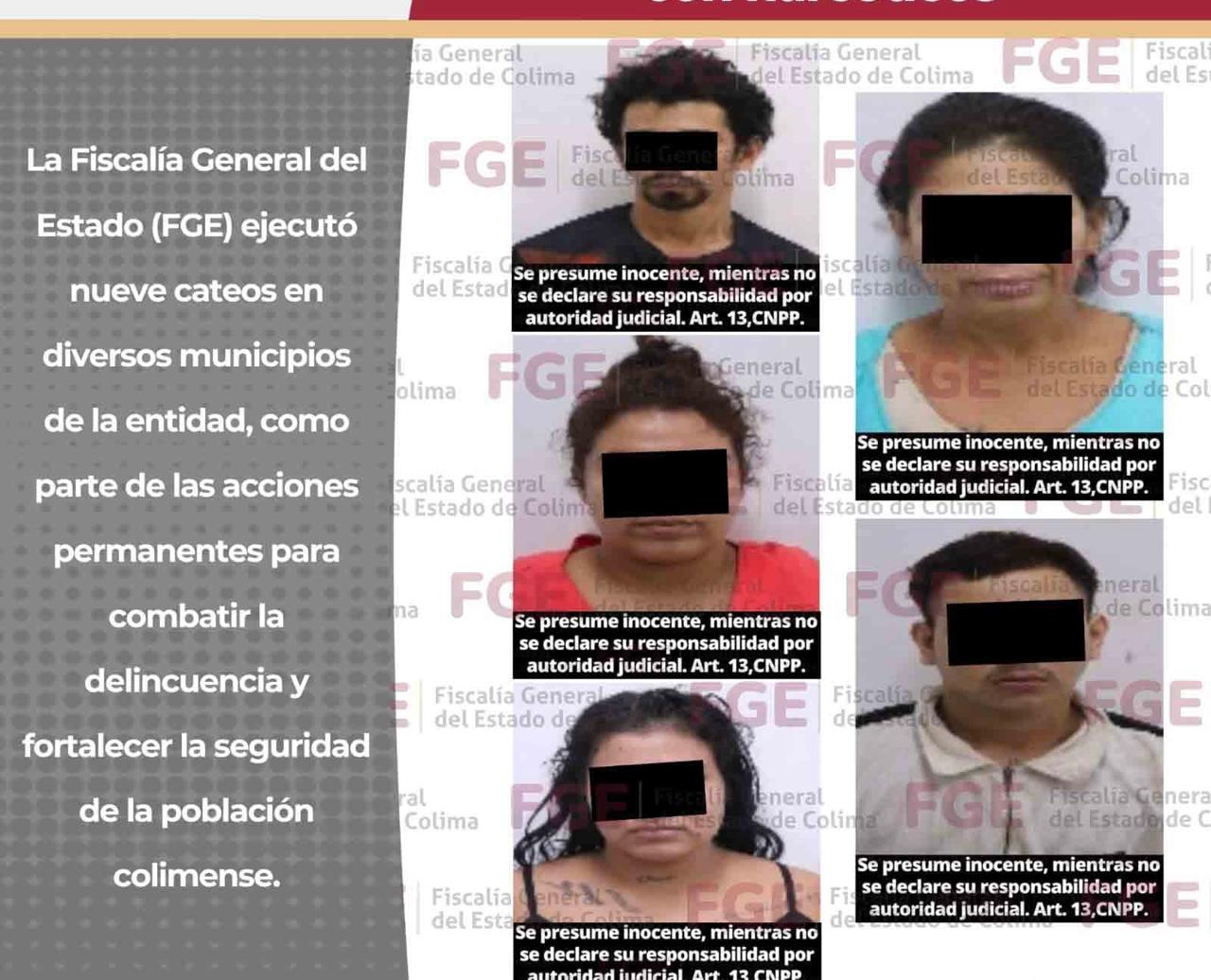 Detienen a cinco personas y  decomisan varios envoltorios con n4rc0t1cos