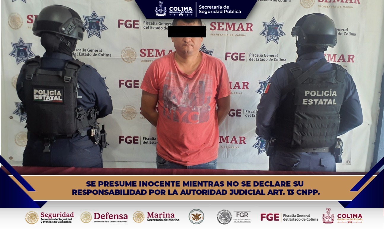 SSP Colima detiene a un masculino por d3l1t0 de 4bus0 s3xu4l