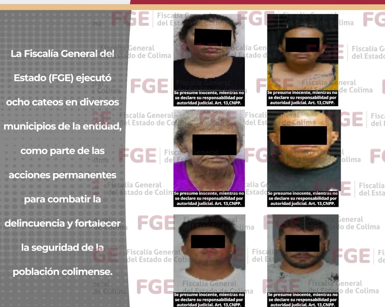Detienen a seis personas, decomisan cuatro motocicletas y varios envoltorios con n4rc0t1c0s