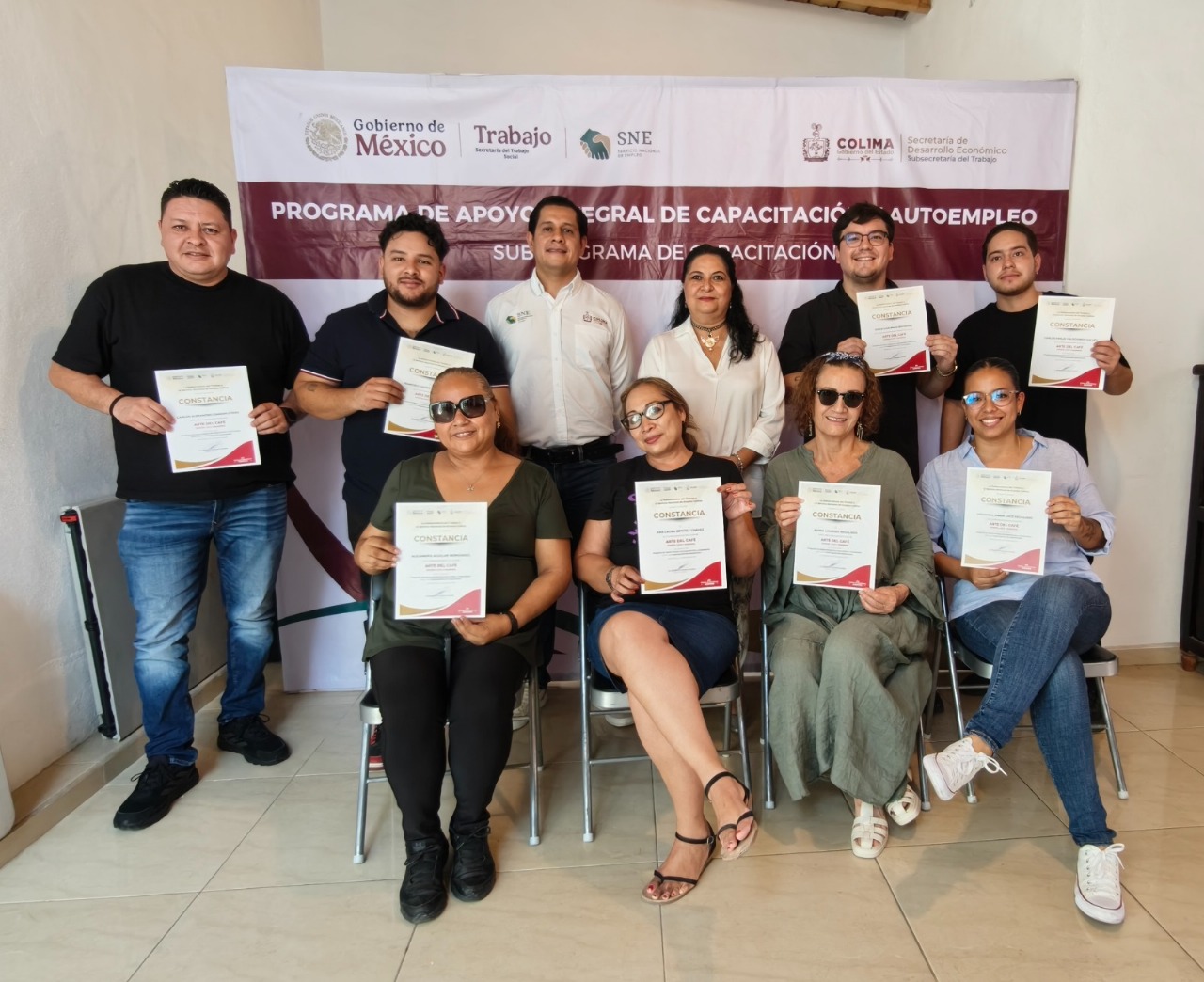 Subsecretaría del Trabajo concluyó curso gratuito ‘El arte del café’, en Villa de Álvarez