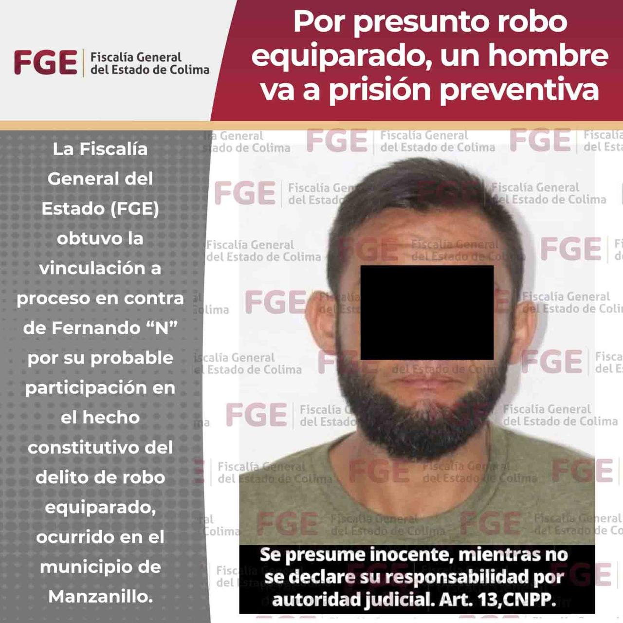 Por presunto robo equiparado, un hombre va a prisión preventiva