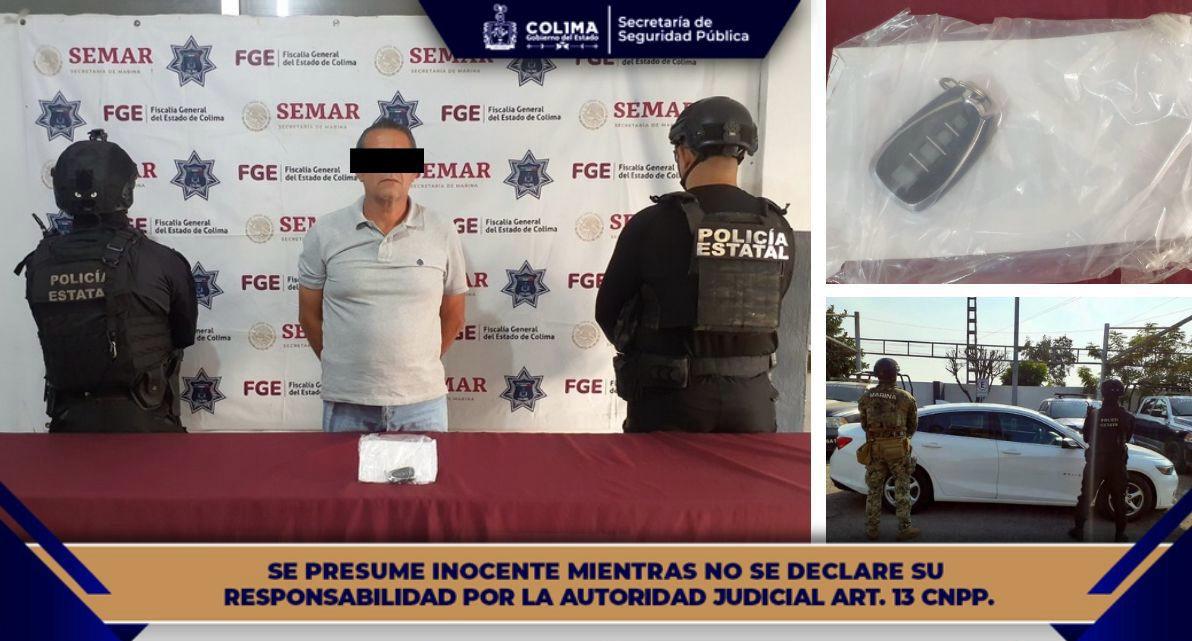 SSP asegura a un masculino por robo equiparado, tras alerta emitida por arco Repuve