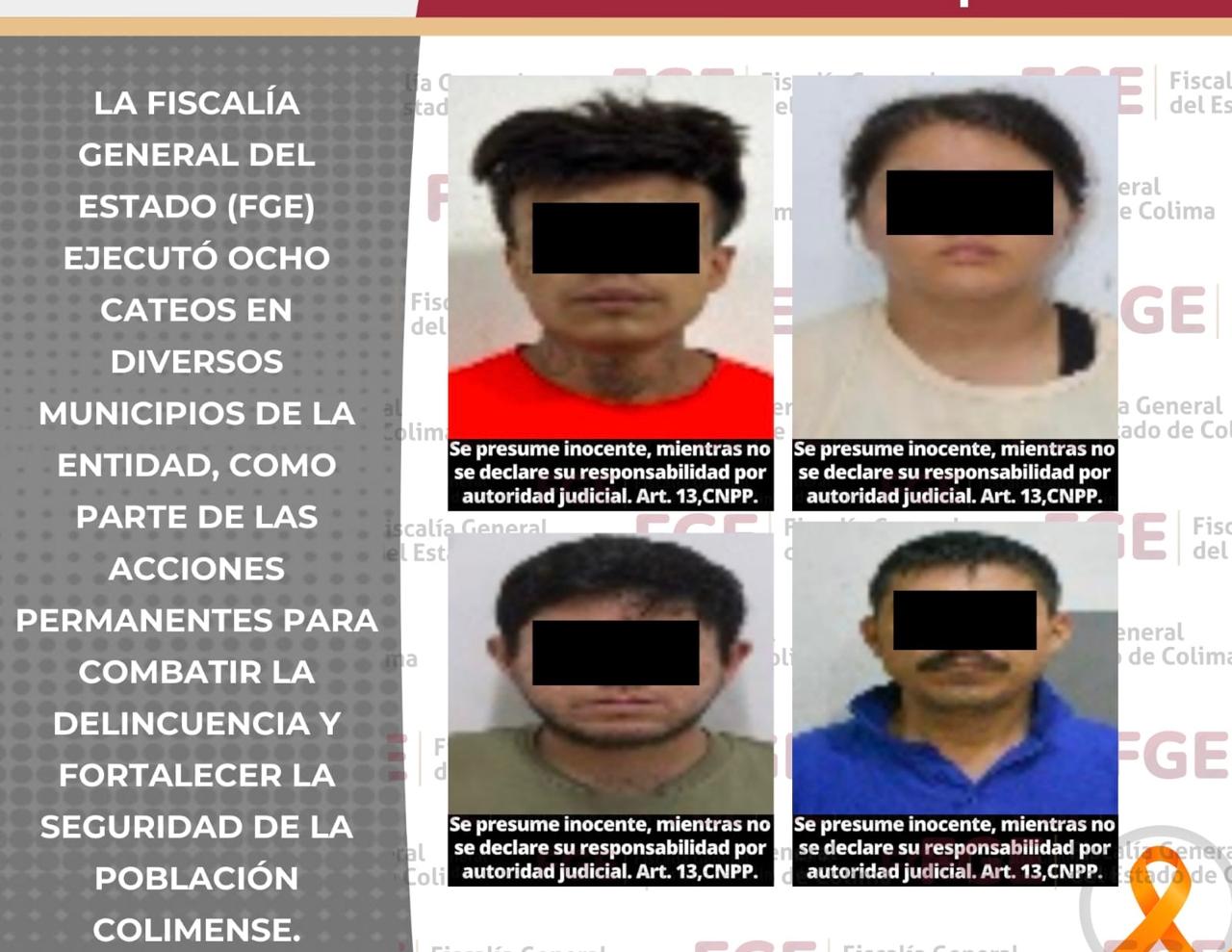 Decomisan más de 500 envoltorios con IC3, 4rm@s, motocicletas y detienen a cuatro personas