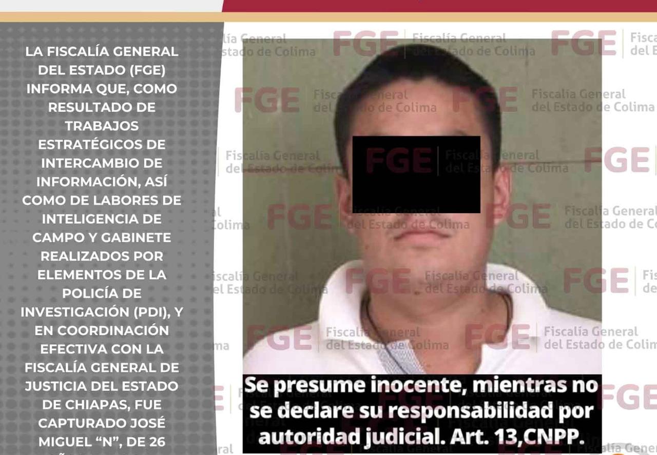 La FGE detiene a sujeto con cuatro órdenes de aprehensión por h0m1c1dio calificado y d3s4p@rición de p3rsonas