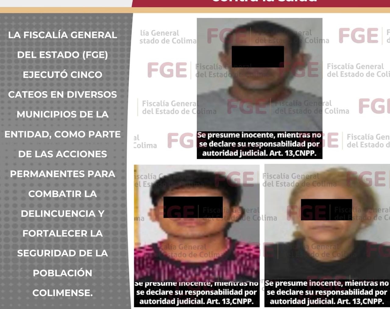 Localizan cuerpo sin vida, decomisan n@rcót1c0 y detienen a tres personas por contra la salud
