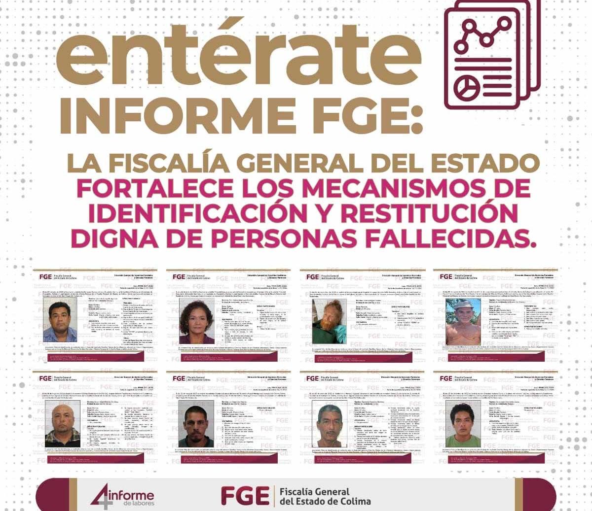 La Fiscalía General del Estado fortalece los mecanismos de identificación y restitución digna de personas fallecidas