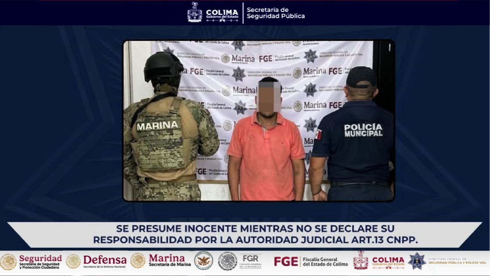 Policía de Tecomán detiene a presunto generador de robos a comercios