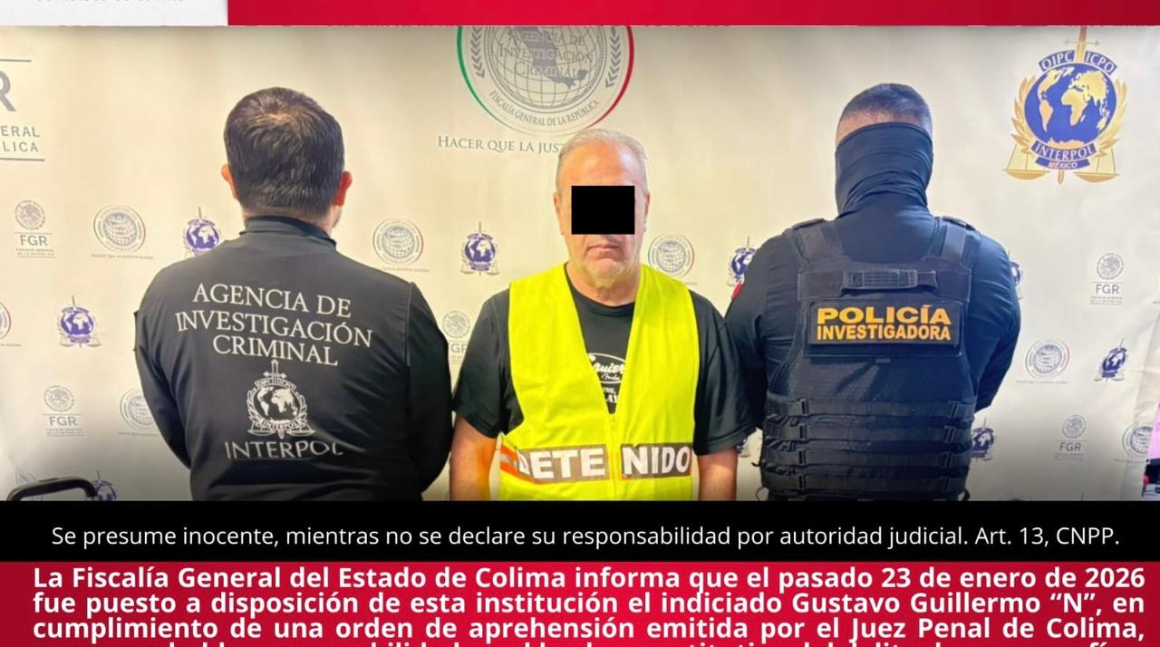 Fiscalía General del Estado de Colima logra la primera extradición en su historia por el d3l1to de p0rnogr4fí@