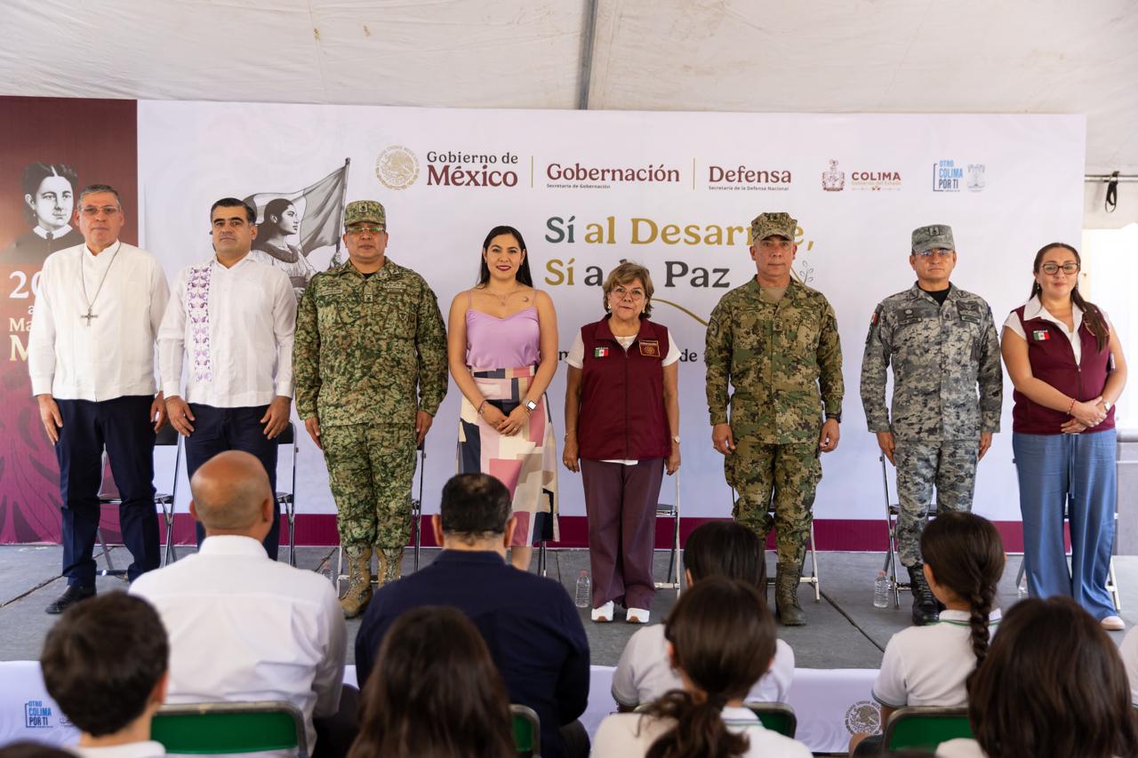 Gobernadora Indira Vizcaíno y subsecretaria Rocío Bárcena inician la campaña ‘Sí al Desarme, Sí a la Paz’