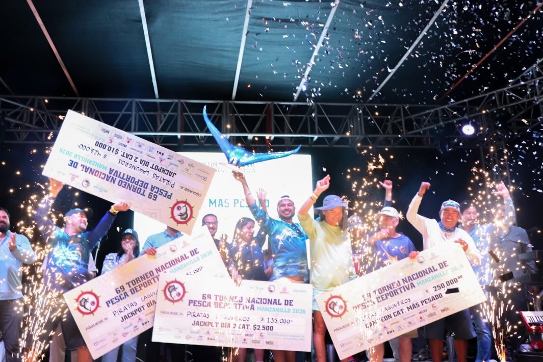Se impone nuevo récord histórico en el Torneo Nacional de Pesca Deportiva en Manzanillo