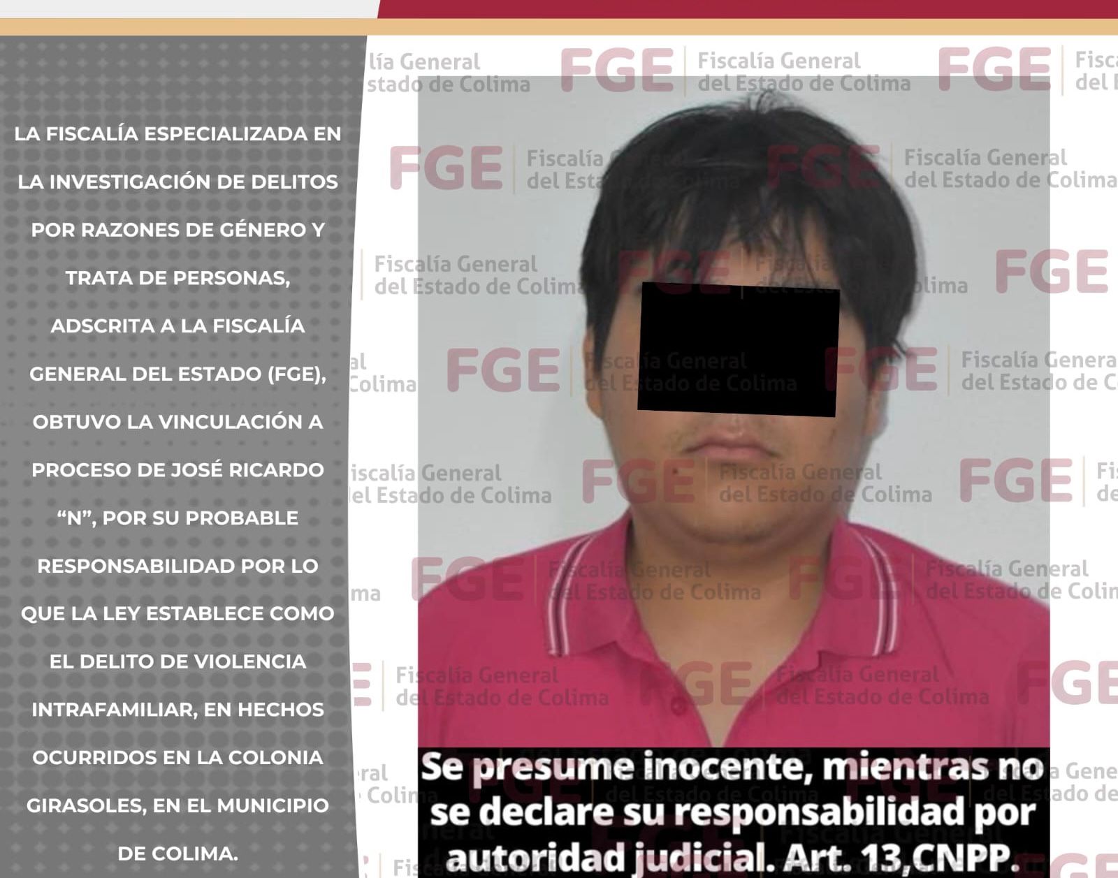 Hombre es vinculado a proceso por violencia intrafamiliar