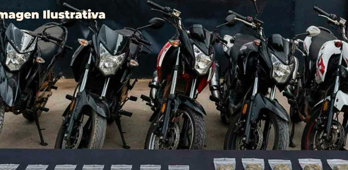 Aseguran cinco motocicletas y envoltorios con IC3 y m4rigu4n@
