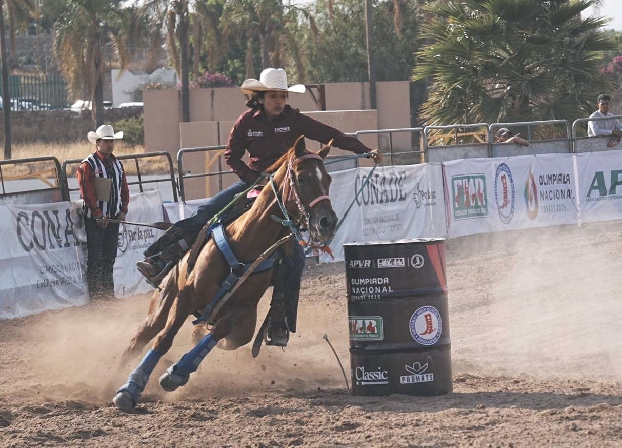 Con Samantha Vargas, Colima está en la final de rodeo de la Olimpiada Nacional Conade 2026