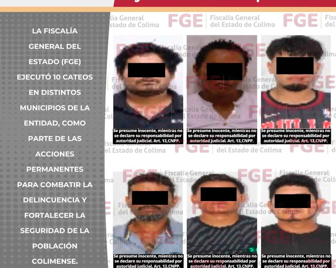 En cateos, aseguran más de 40 envoltorios con IC3 y detienen a seis personas