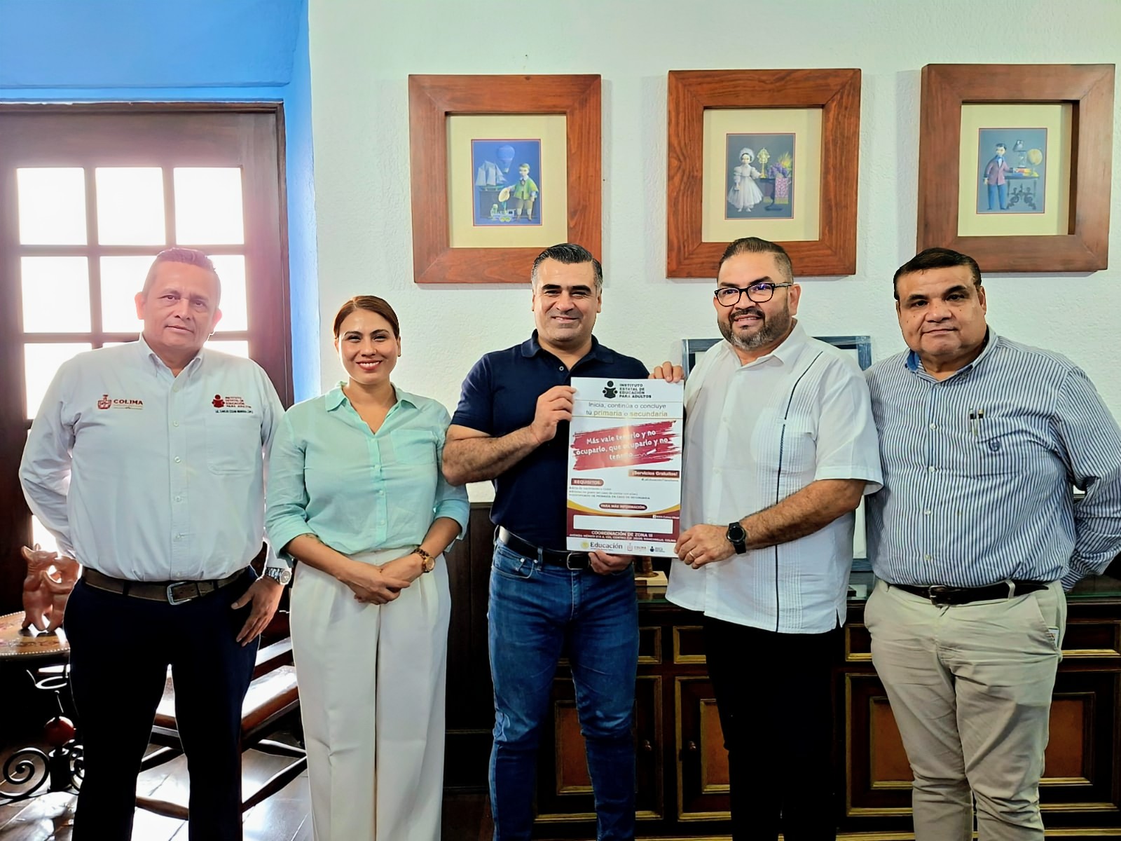 IEEA y Ayuntamiento de Colima revisan avances de estrategia contra el rezago educativo