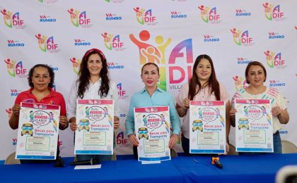 Presenta Tey Gutiérrez becas escolares para transporte