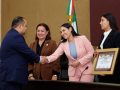 Gobernadora de Colima presidió la entrega de la condecoración ‘Margarita Torres Huerta’ del Congreso del Estado