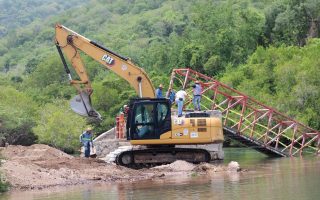 Inician los trabajos para la recuperación del puente La Boquita