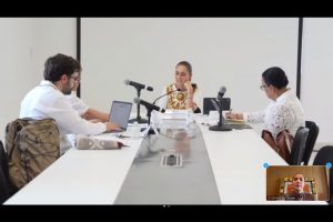 Indira Vizcaíno revisa con la Presidenta Claudia Sheinbaum y Gabinete federal avances en el Sector Salud