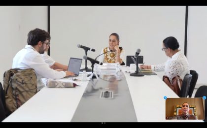 Indira Vizcaíno revisa con la Presidenta Claudia Sheinbaum y Gabinete federal avances en el Sector Salud