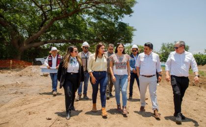 Gobernadora Indira Vizcaíno y titular de Conagua supervisaron avance de 45% en la construcción del acueducto ‘Agua para Colima’