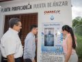 Gobernadora de Colima entrega rehabilitación de la planta purificadora de agua en Puerta de Ánzar