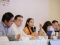 Indira Vizcaíno, SICT, GN y Pinfra informan a cámaras empresariales avances de autopista Colima-Manzanillo