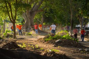Macro Brigada de Limpieza en VdeA interviene espacio deportivo Dragones