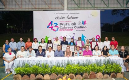 Incode reconoció el talento de deportistas villalvarenses en el aniversario de la unidad ‘Gil Cabrera Gudiño’