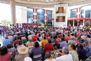 Indira Vizcaíno destaca Pensiones del Bienestar como un derecho para mujeres y personas adultas mayores