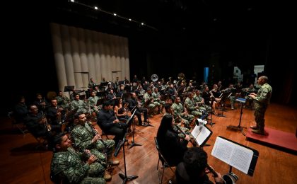 Gobierno del Estado de Colima realiza Gran Encuentro de Bandas en el teatro Hidalgo